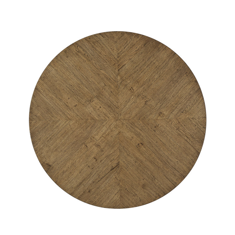 Nova 54" Dawn Finish Reclaimed Wood Round Dining Table
