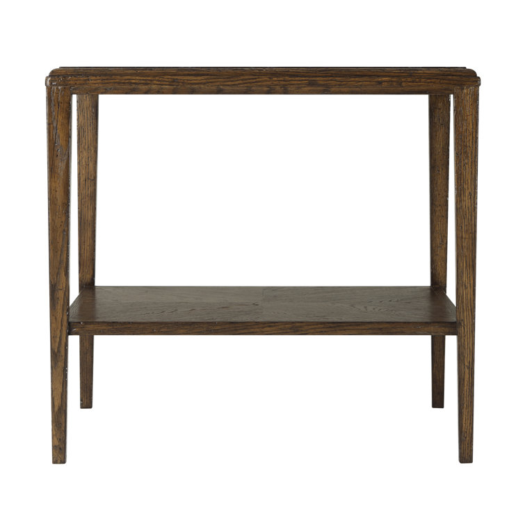 Dusk Oak Parquetry Patterned Square Side Table