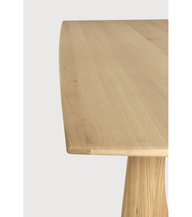 87-Inch Natural Oak Rectangular Dining Table