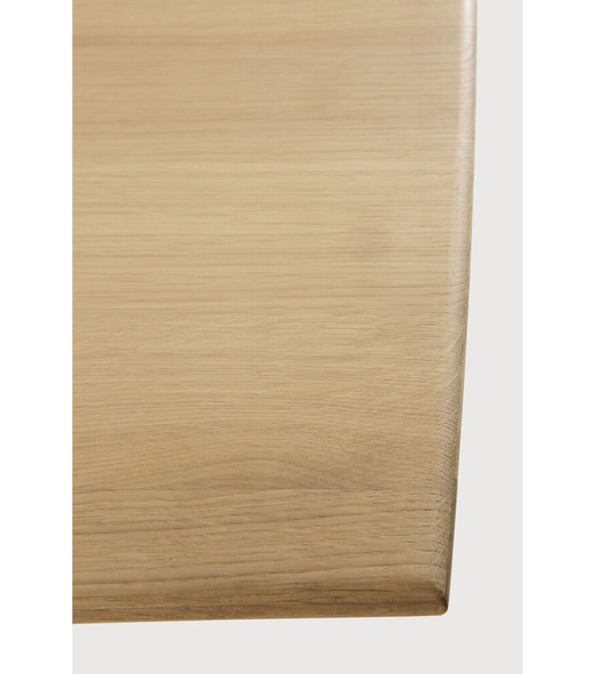 87-Inch Natural Oak Rectangular Dining Table