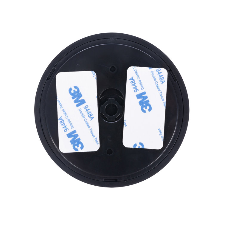 Black Battery-Powered LED Flood Puck Light