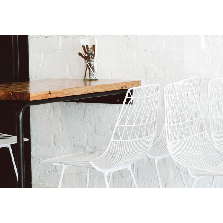 Saddle Style 26" Metal and Leather Counter Stool in White