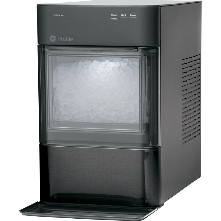 Black Stainless Steel Portable Nugget Ice Maker with WiFi