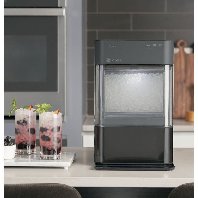 Black Stainless Steel Portable Nugget Ice Maker with WiFi