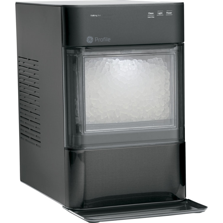 Black Stainless Steel Portable Nugget Ice Maker with WiFi