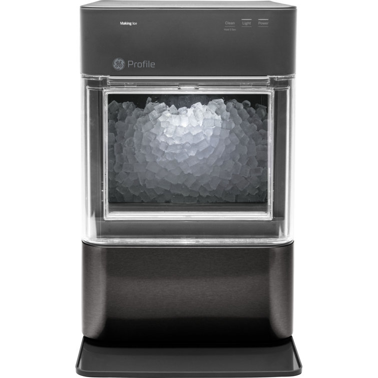 Black Stainless Steel Portable Nugget Ice Maker with WiFi