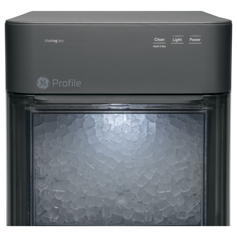 Black Stainless Steel Portable Nugget Ice Maker with WiFi