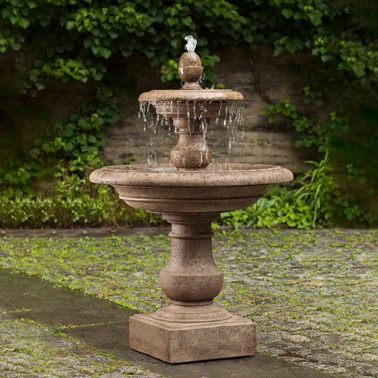 Copper Bronze Cast Stone Weather Resistant Floor Fountain