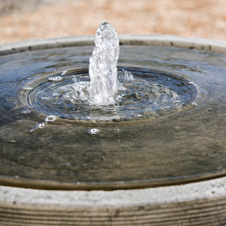 Girona Alpine Stone Ceramic Round Floor Fountain