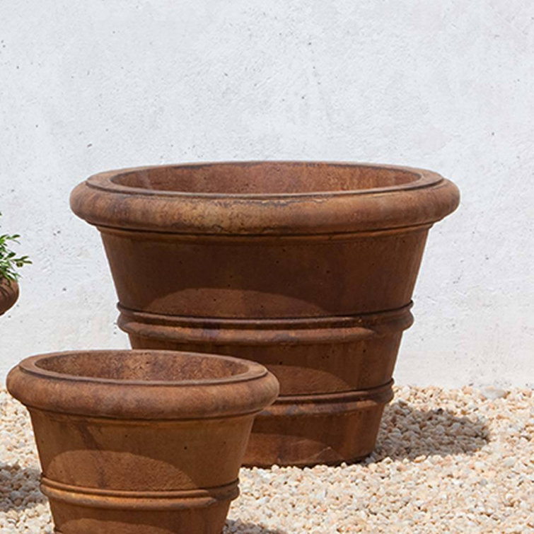 Large Copper Bronze Concrete Outdoor Planter