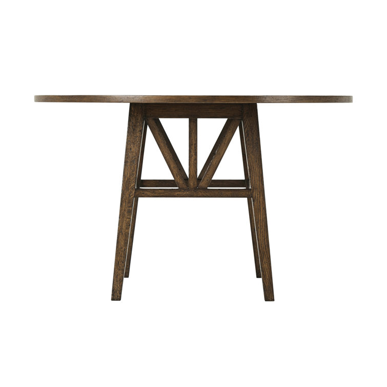 Nova Dusk Round Reclaimed Oak Dining Table