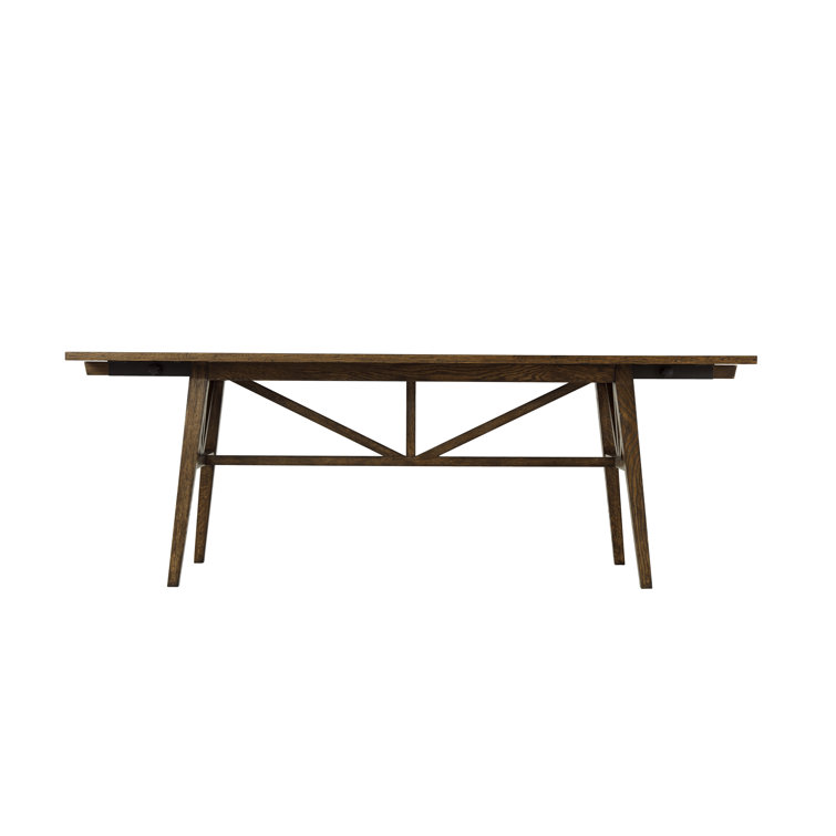 Dusk Oak Extendable Dining Table with Tapered Legs