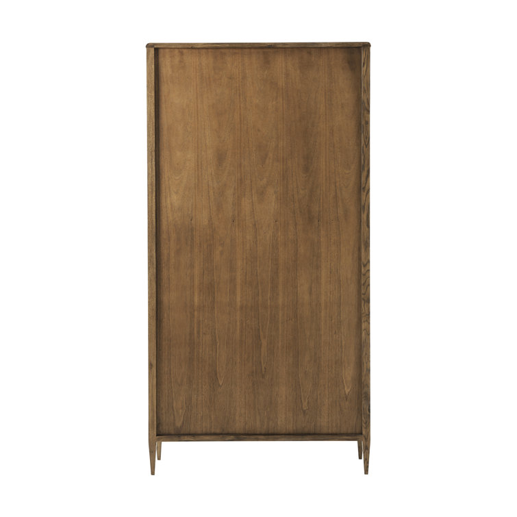 Dawn Finish Oak Veneer Herringbone Bookcase