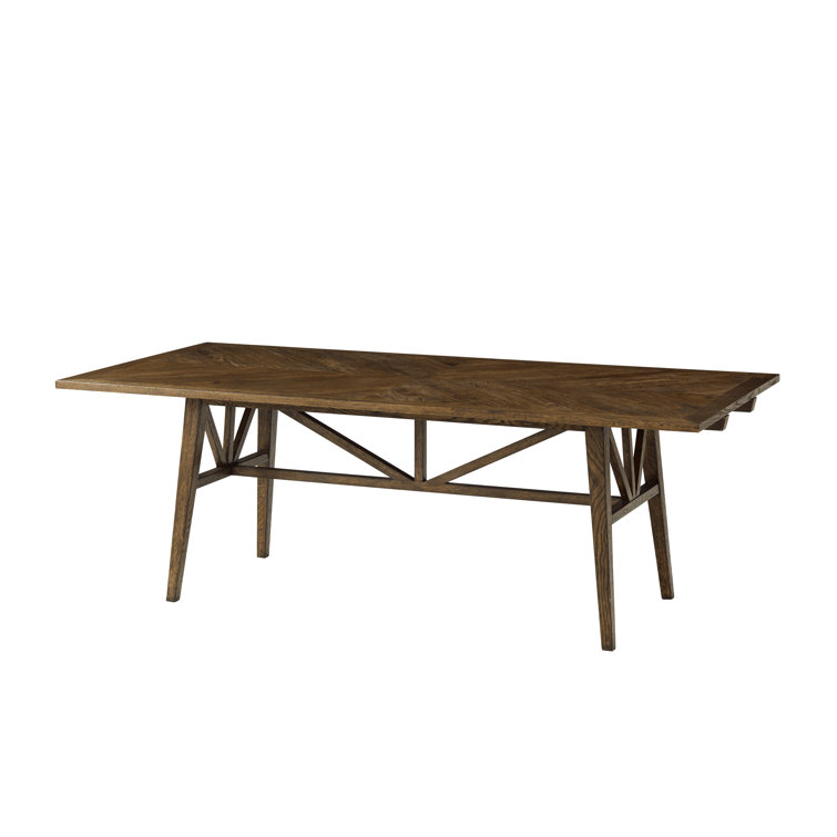 Dusk Oak Extendable Dining Table with Tapered Legs