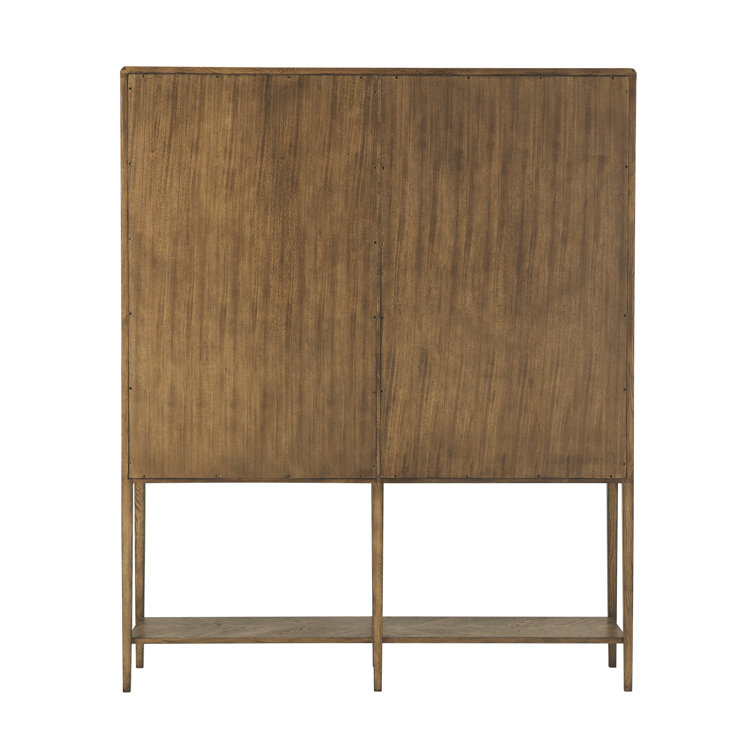 Dawn Herringbone Oak and Veneer Nova Storage Bookcase