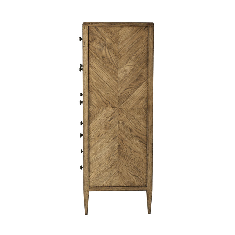 Dawn Oak Tall Chest with Extra Deep Drawers
