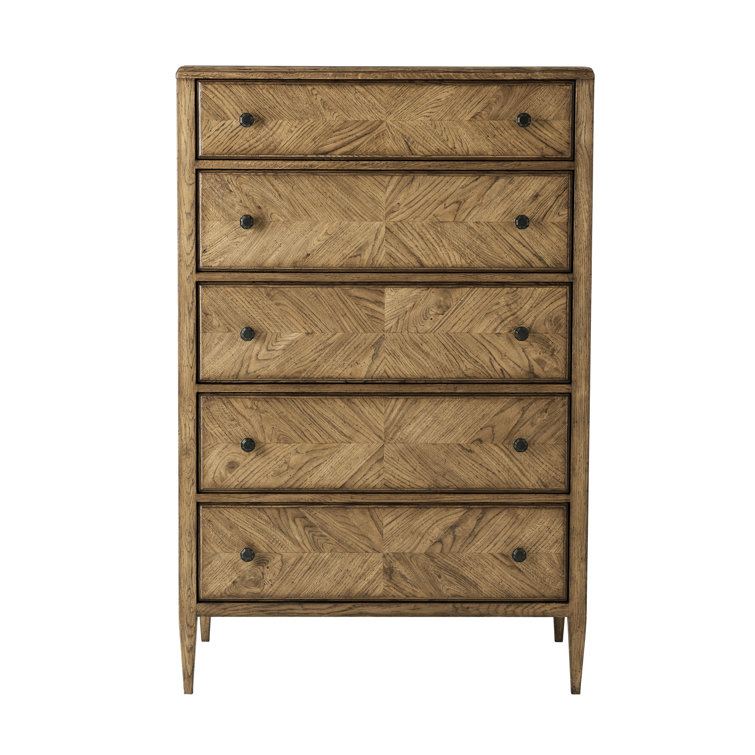 Dawn Oak Tall Chest with Extra Deep Drawers