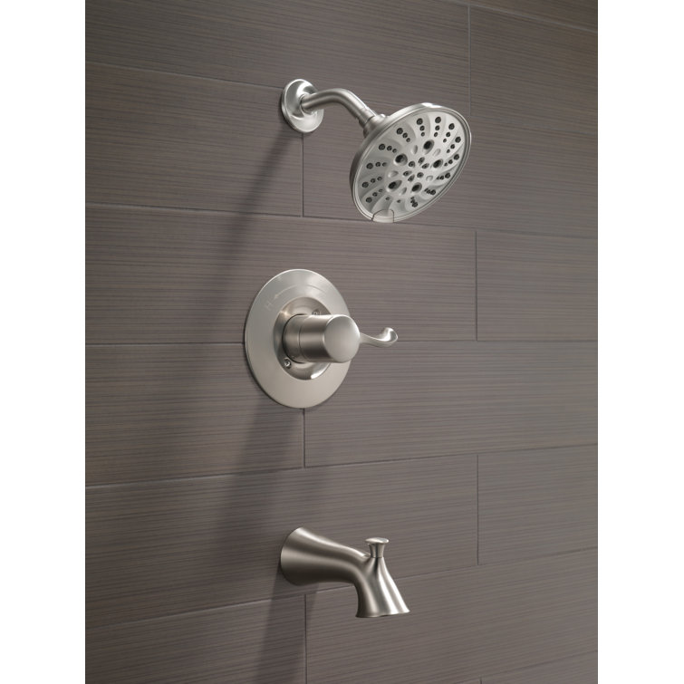 SpotShield Stainless Steel Wall Mounted Shower Faucet Set