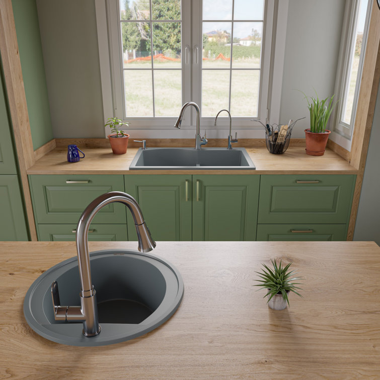 20'' Round Titanium Granite Composite Kitchen Sink