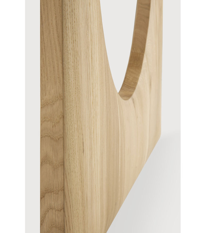 87-Inch Natural Oak Rectangular Dining Table