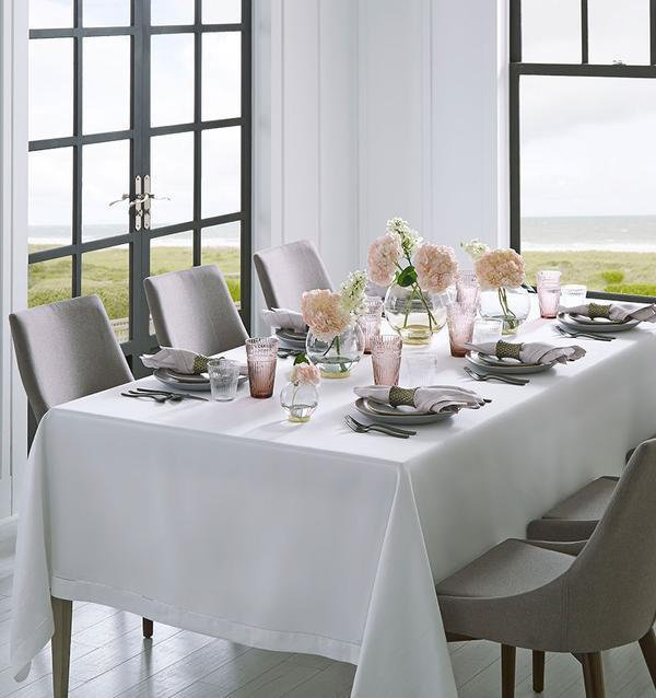 Fuchsia Linen Dinner Napkins with Hemstitch, Set of 4