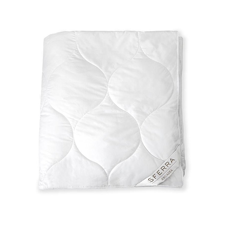 King White Cotton Sateen Down Alternative Comforter