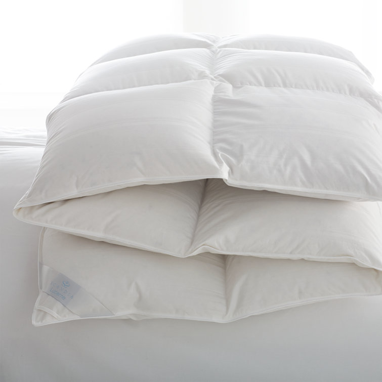 Twin White Cotton Down Lightweight Comforter