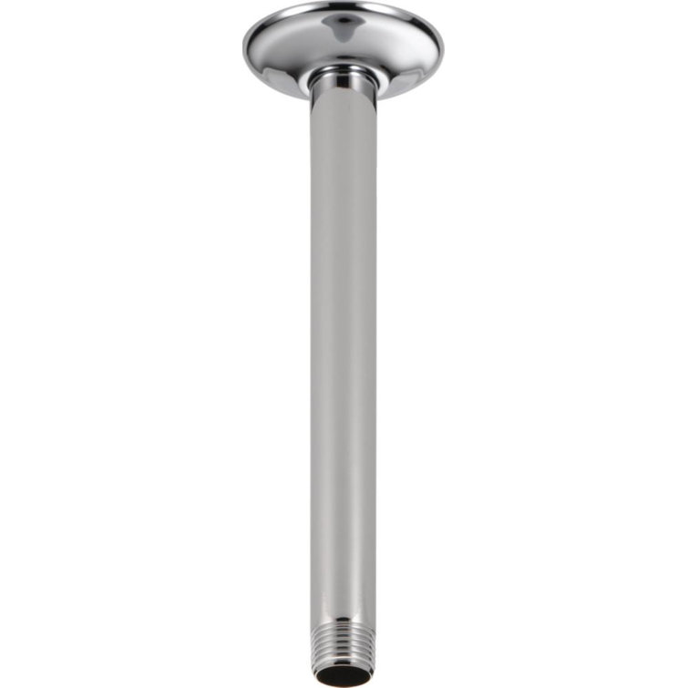 Chrome Ceiling-Mount Shower Arm with Flange
