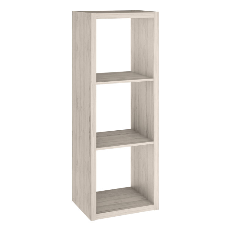 Bleached Walnut 3-Cube Kids Storage Organizer