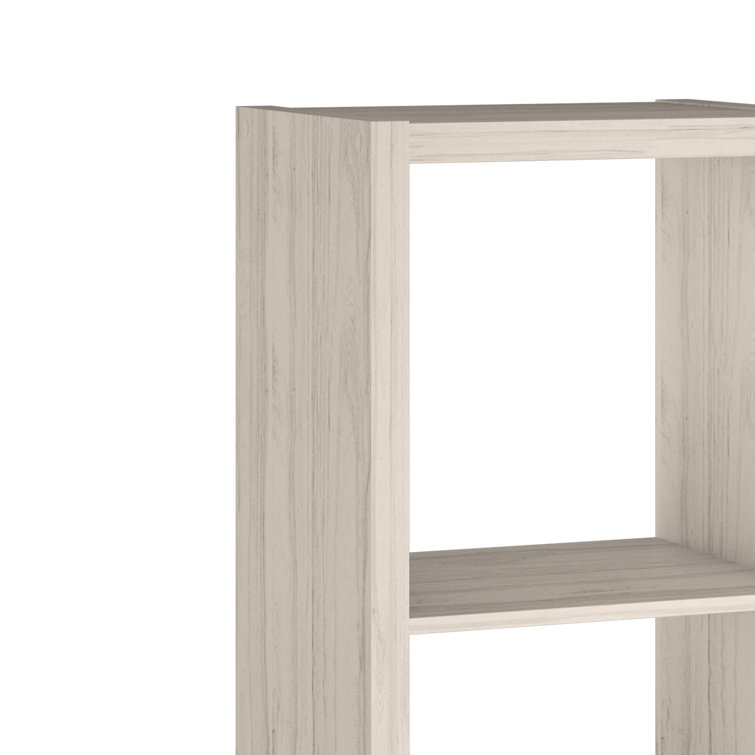 Bleached Walnut 3-Cube Kids Storage Organizer