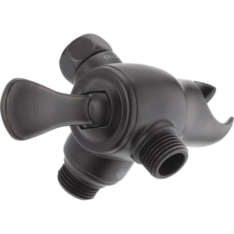 Venetian Bronze 3-Way Shower Arm Diverter with Handshower Mount
