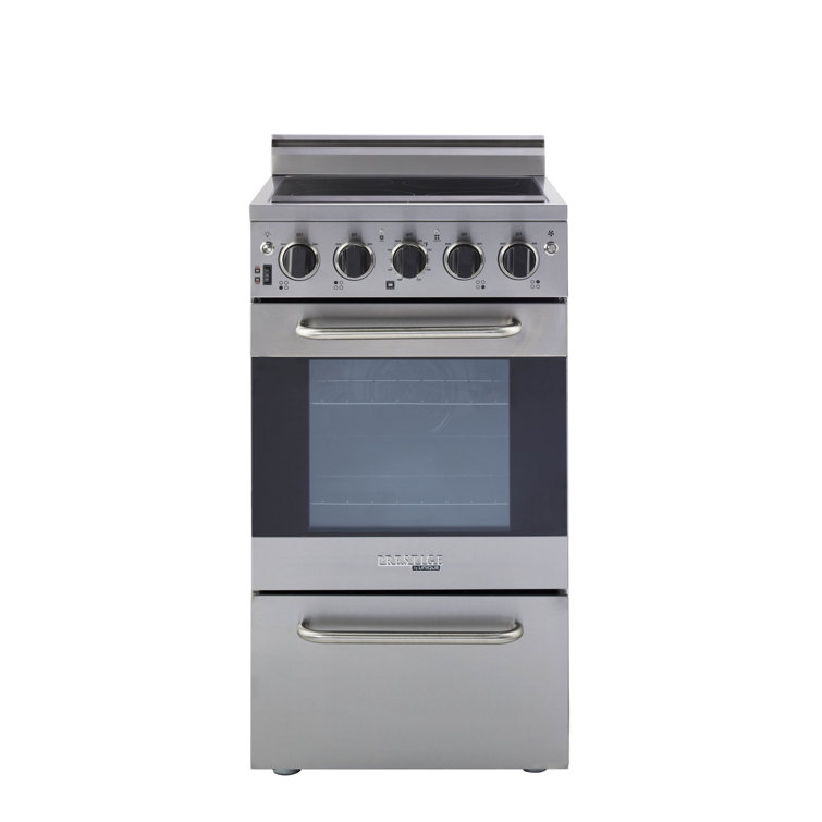 Prestige 20" Stainless Steel Freestanding Electric Range with Convection Oven