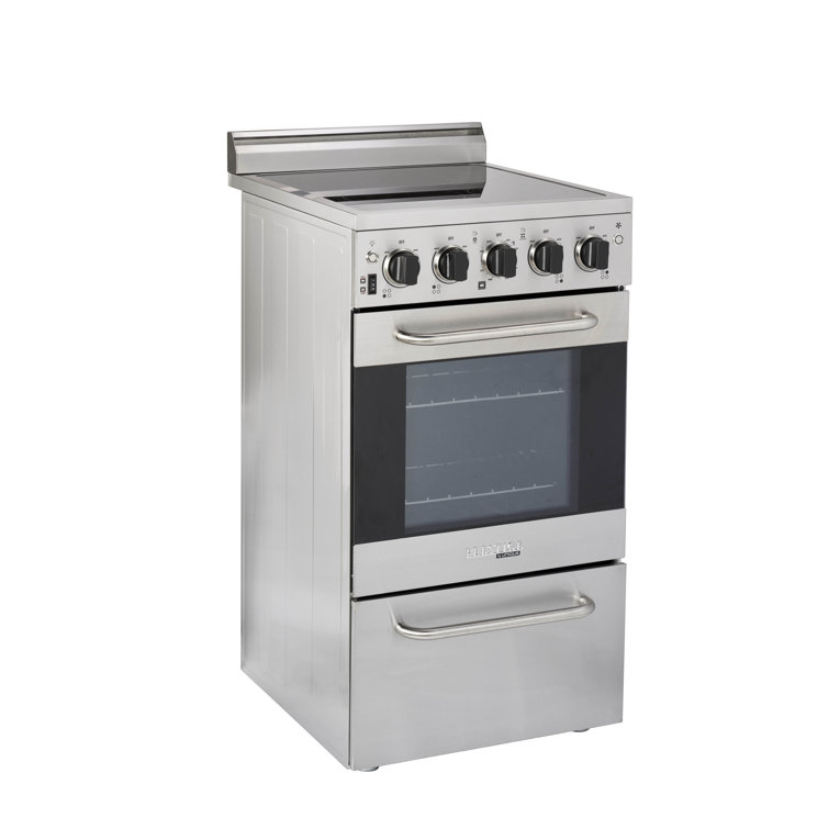 Prestige 20" Stainless Steel Freestanding Electric Range with Convection Oven