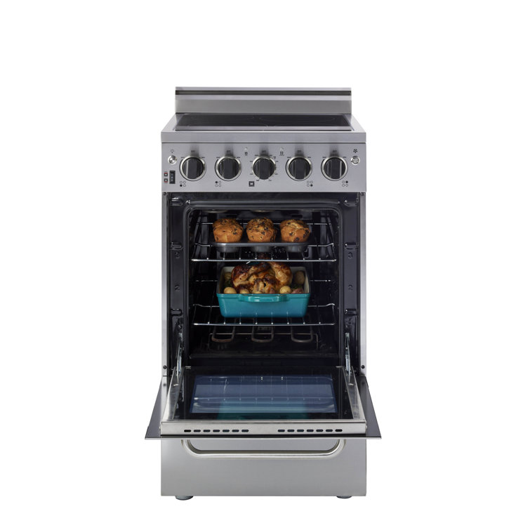 Prestige 20" Stainless Steel Freestanding Electric Range with Convection Oven