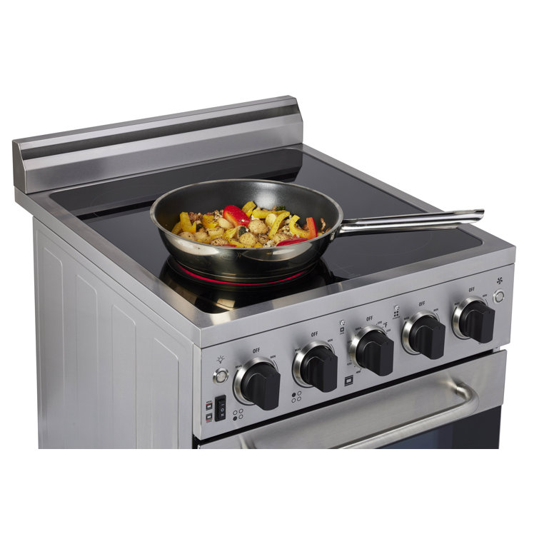 Prestige 20" Stainless Steel Freestanding Electric Range with Convection Oven