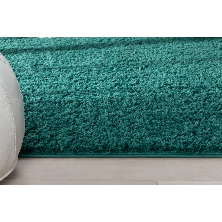 Emerson Green Shag Rectangular Area Rug 6'7" x 9'6"