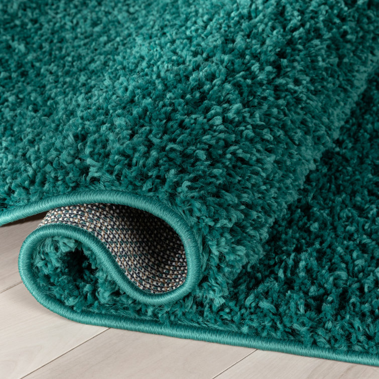 Emerson Green Shag Rectangular Area Rug 6'7" x 9'6"