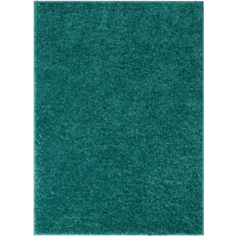 Emerson Green Shag Rectangular Area Rug 6'7" x 9'6"