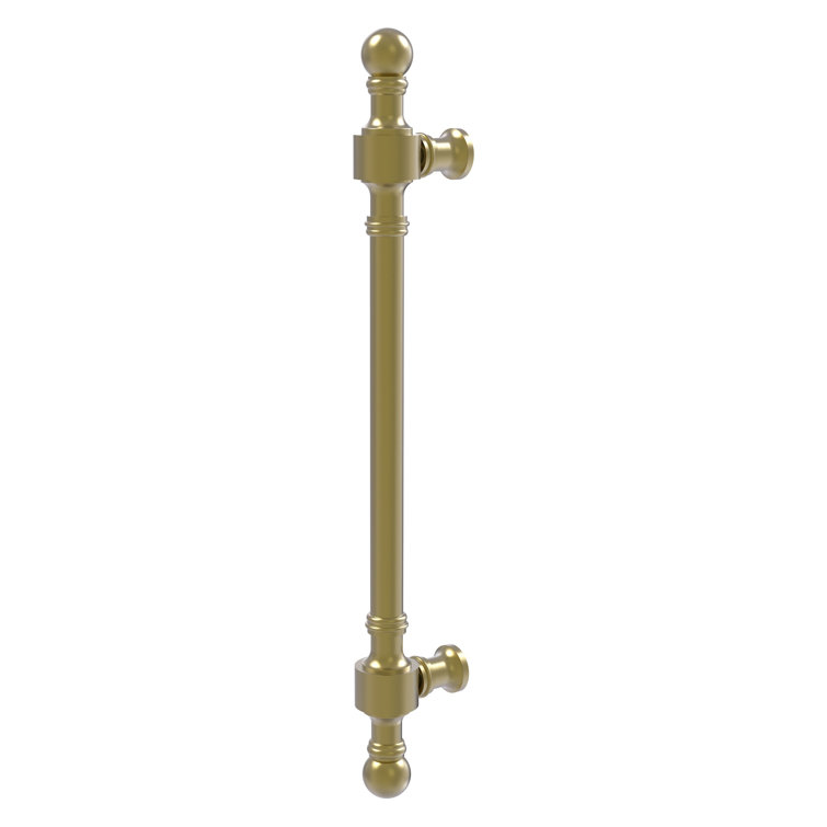 Satin Brass 8-Inch Retro Wave Door Pull