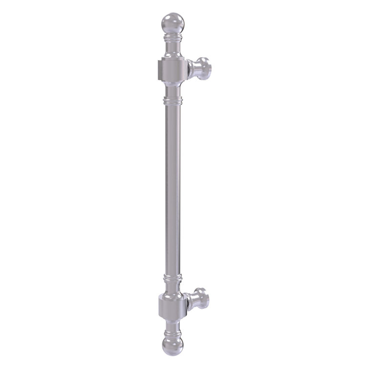 Retro Wave Satin Chrome 8 Inch Door Pull