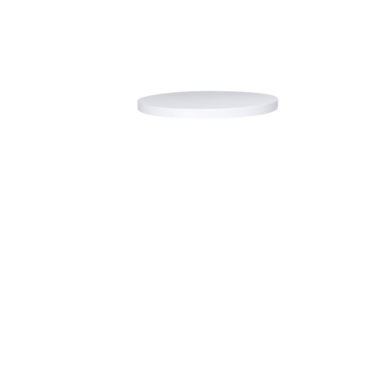 Midtown 45" White Round Compound Wood Tabletop