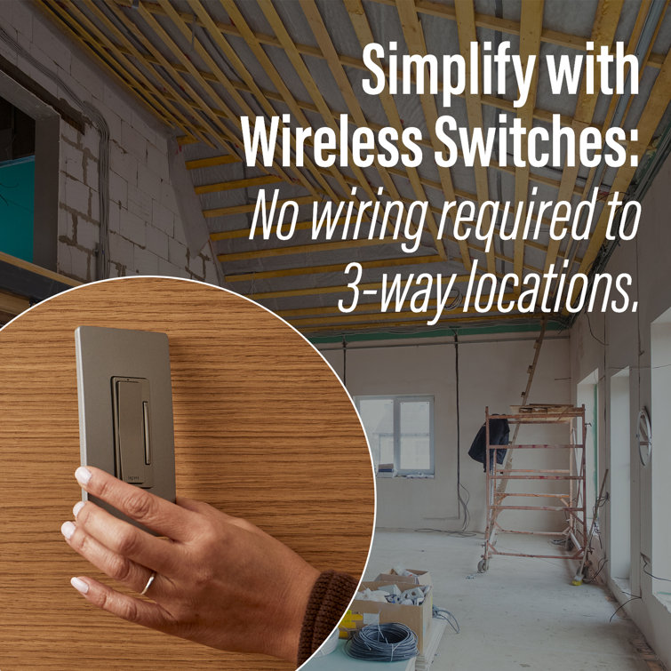 White Wireless Smart Rocker Switch with Netatmo
