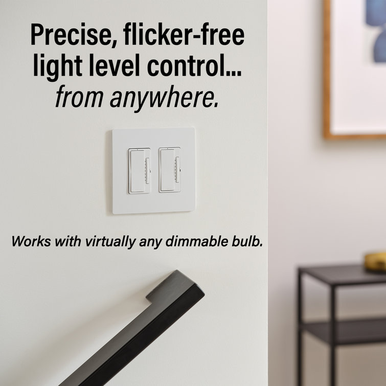 White Wireless Smart Rocker Switch with Netatmo