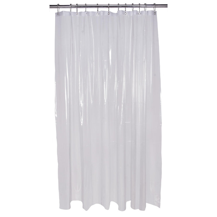 Clear PVC Shower Curtain Liner with Metal Grommets, 70" x 72"