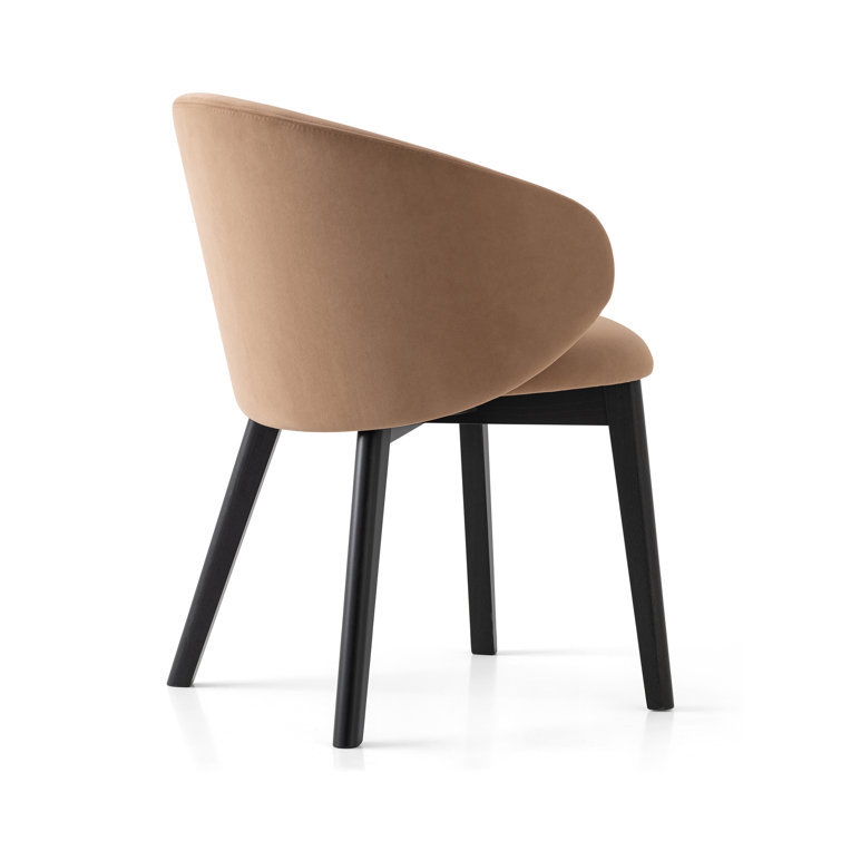 Tuka Smoke and Sand Beechwood Armchair in Brown/Gray