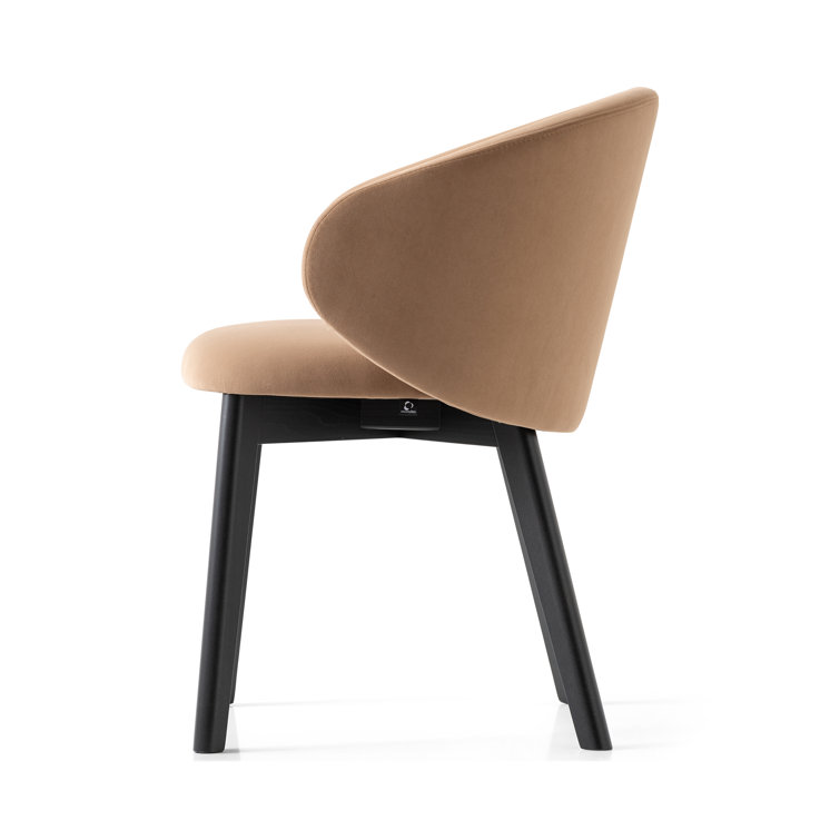 Tuka Smoke and Sand Beechwood Armchair in Brown/Gray
