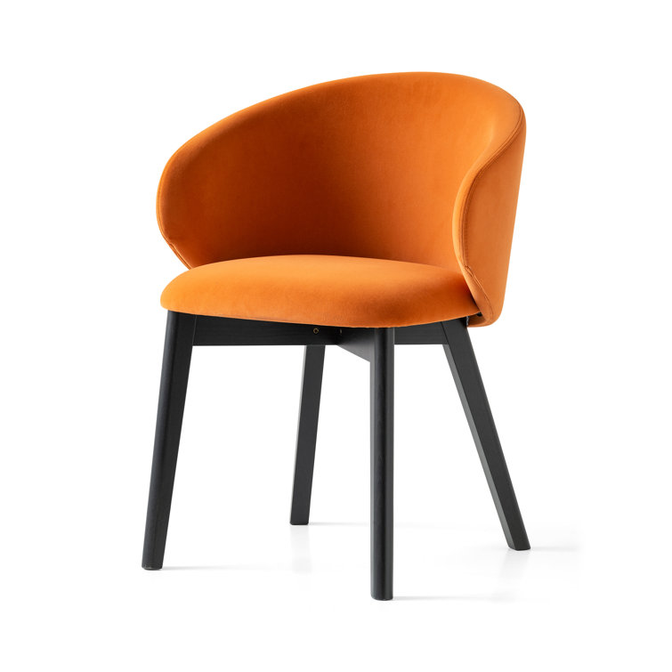 Tuka Smoke and Sand Beechwood Armchair in Brown/Gray