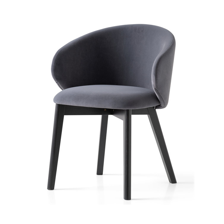 Tuka Smoke and Sand Beechwood Armchair in Brown/Gray