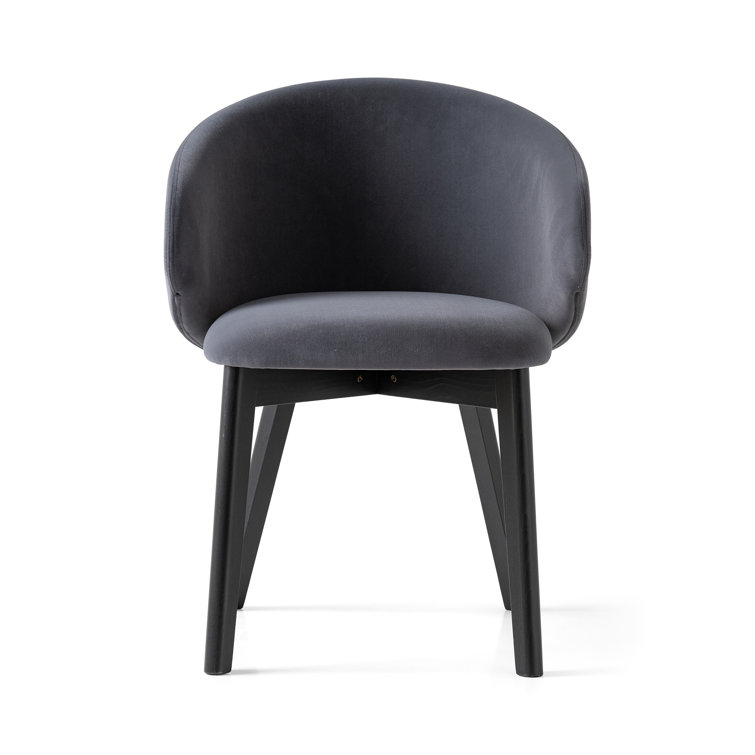 Tuka Smoke and Sand Beechwood Armchair in Brown/Gray