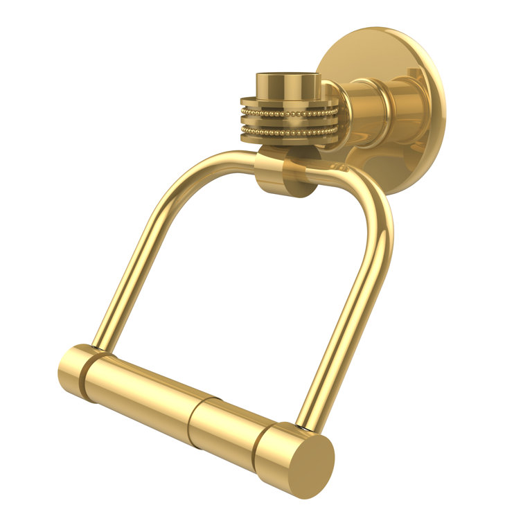Polished Brass Victorian Wall Mounted Toilet Paper Holder